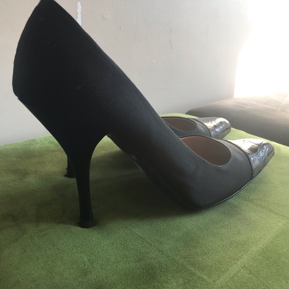 PRADA Croc cap toe satin pumps - Size 41 - Picture 8 of 14